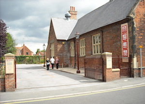 view of school museum entrance
