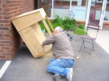 Michael Cooke snading desk 2011
